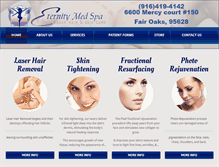 Tablet Screenshot of eternitymedspa.com